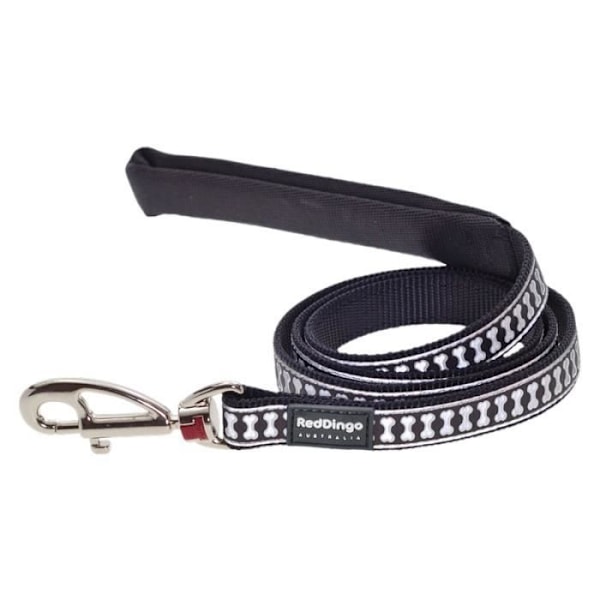 Reflekterande halsband - Red Dingo - Svart - Storlek L - Mjuk och bekväm - Justerbar längd Svart