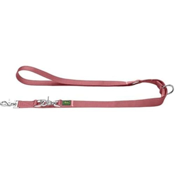 Justerbar snor - HUNTER - Inari - Pastelrød - 3 positioner - Rivefast polyester Pastel rød.