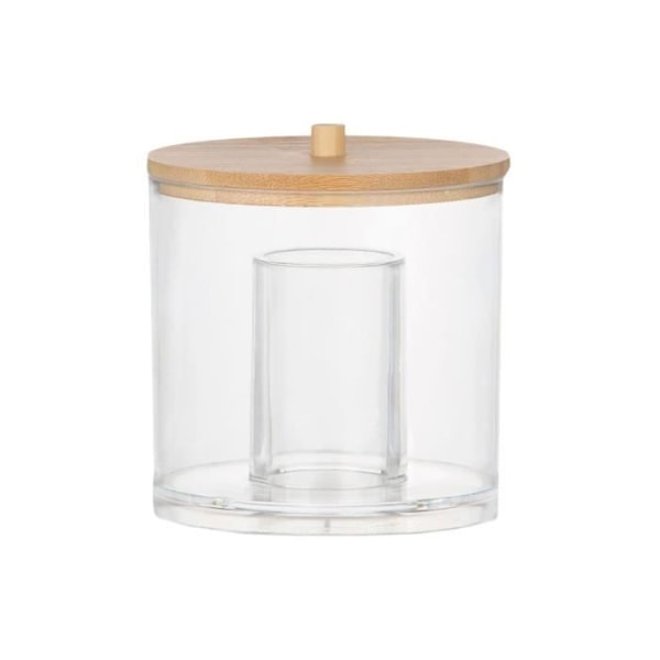 Organisator til badeværelse i akryl - Andrea House - Ø9x9cm - Plastik og bambus - Moderne
