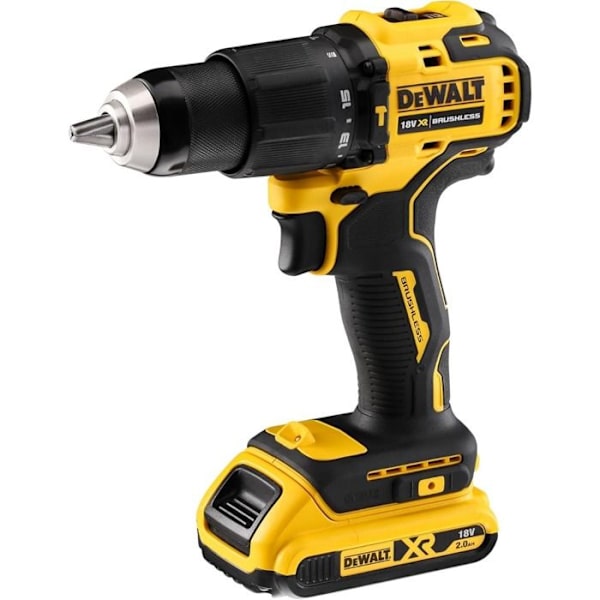 Dewalt DCD709D2T sladdlös slagborrskruvmejsel - 18V Li-Ion - 2 batterier - 13 mm chuck - 2 hastigheter