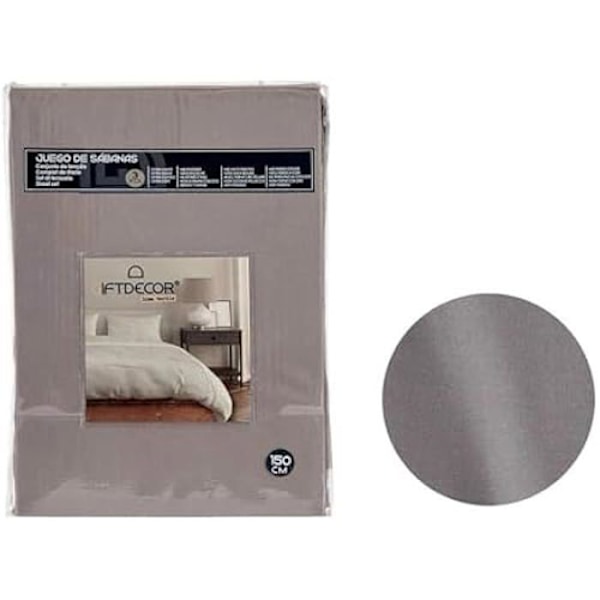 Vuodevaatteet setti - Gift Decor - Harmaa - 3 osaa - Synteettinen - Pestävä Flerfärgad
