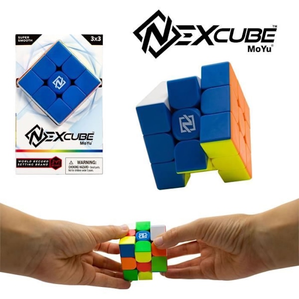 Nexcube 3x3 + 2x2 Classic Cube Puslespil - MoYu - Flerfarvet - Udendørs - Nyt Flerfarvet