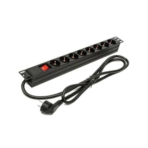 Phasak BNS 1518 Regleta Rack 19U med Beskyttelse 8 Stik