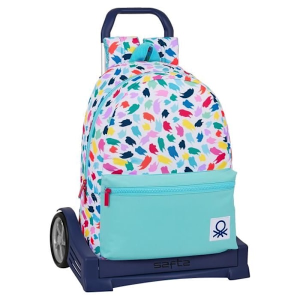Rullemappe - Benetton - Maleri Multifarvet - 14 L - Højde 85 cm - Lynlås Flerfärgad
