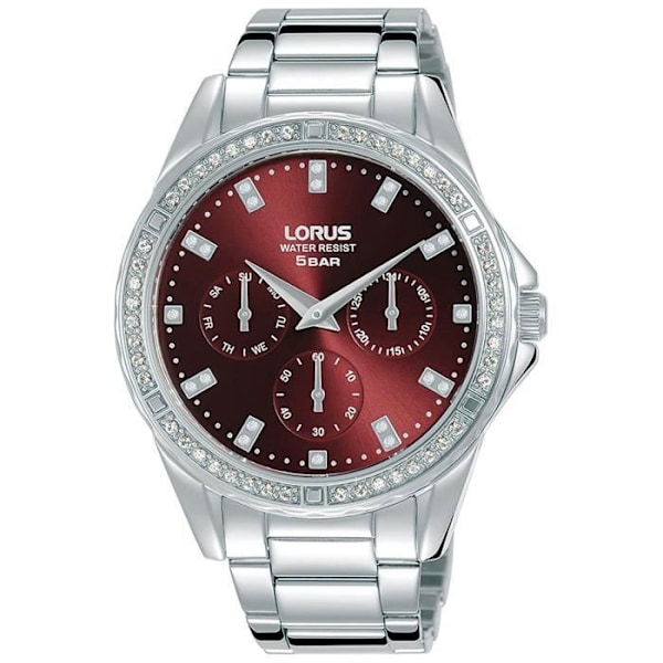Dameur til kvinder - LORUS - RP639DX9 - Quartz - Analog - Rustfrit stål - Rød