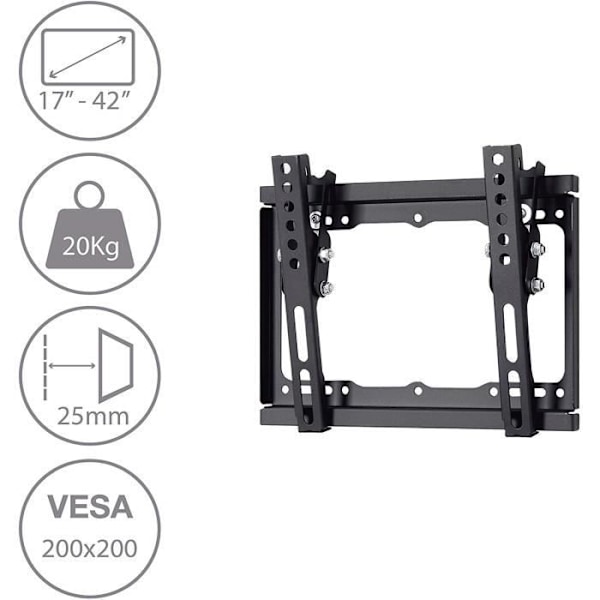 TM Electron tmslc128 x s – Stöd Mural Universel för television, Färg Svart 1593
