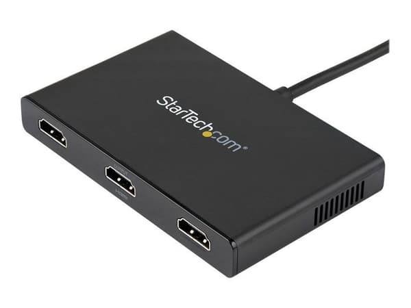 Videodistribution - STARTECH.COM - MSTMDP123HD - Mini DisplayPort til 3x HDMI - MST Hub - Sort