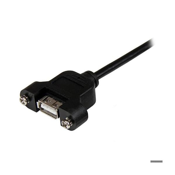 Panelmonteret USB 2.0 kabel - STARTECH - 30 cm - Sort