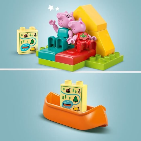 LEGO DUPLO Peppa Pig 10452 Campingsemestern - Byggset för barn från 2 år Flerfärgad