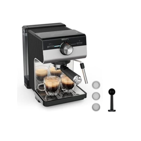 Krups Authentic+ XP384E10 2 L 15 bar manuel espressomaskine med mælke skummer