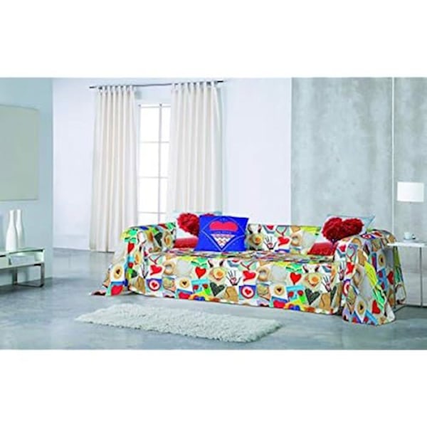 Naturals Love Sofa -huivi tai päiväpeite (yhden hengen sohva/sänky 90) 180 x 260 cm