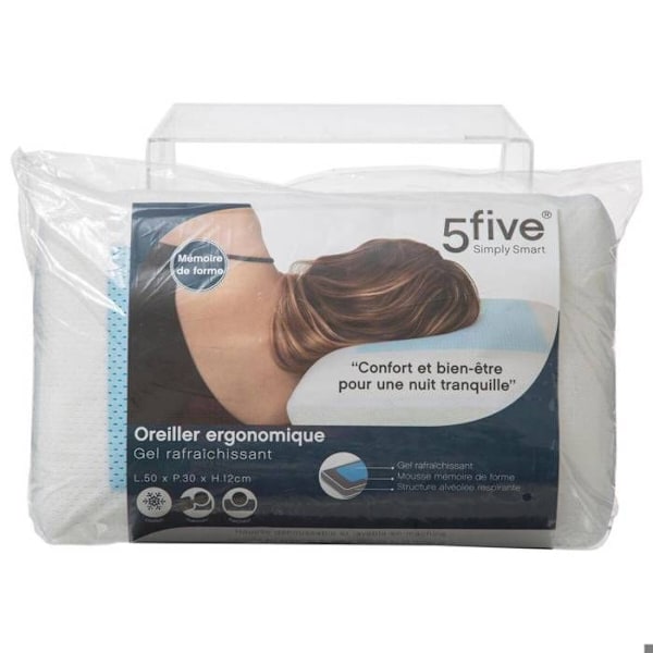 5five - gel memory pude 50x30cm Vit