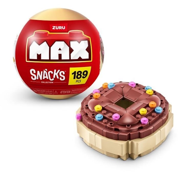 Bygge sæt - ZURU - Snack - 200 dele max - 6 snacks - Burger, is eller sushi Flerfärgad