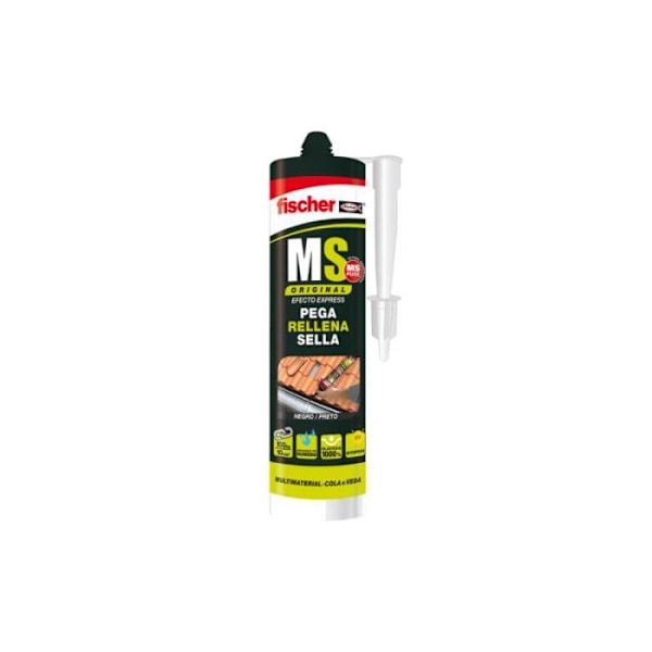 Tätningsmassa - FISCHER - 290 ml - Svart - Snabbhärdande - UV-beständighet svart