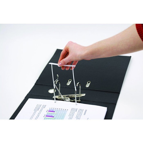 Arkiveringsbind - Fellowes - Proclip - Hvid - 100 stk. - Forlængede stænger 100 mm