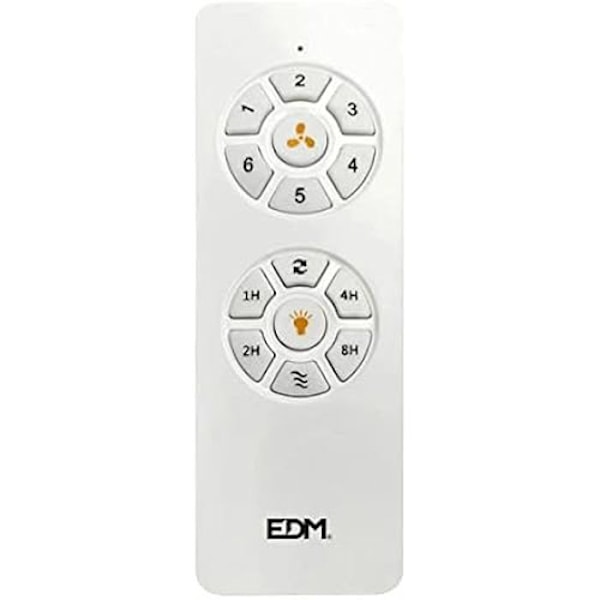 Erstatningsfjernbetjening til ventilator EDM 33824 Coral 33823 Hvid mångfärgad