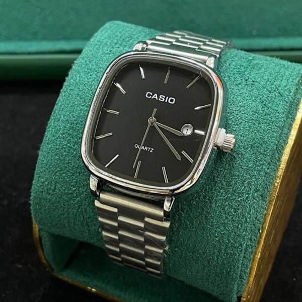 Kello - CASIO - MTP-V001D-1 - 45mm - Teräs - Vedenpitävyys 3 Atm Sølv