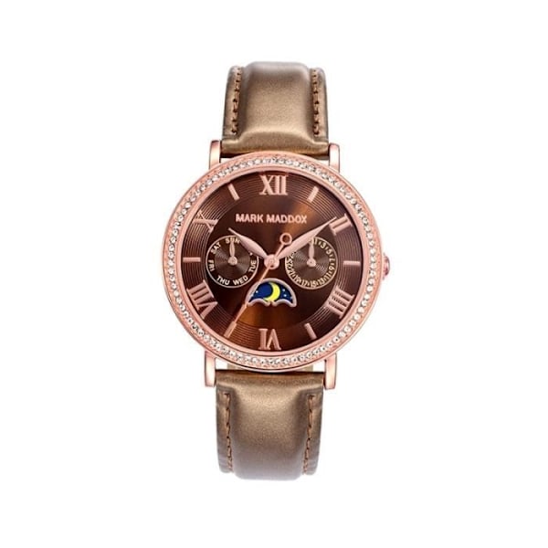 Ur - MARK MADDOX - Mod. STREET STYLE MC0017-43 - Brun Læder - 37 mm - Analogisk