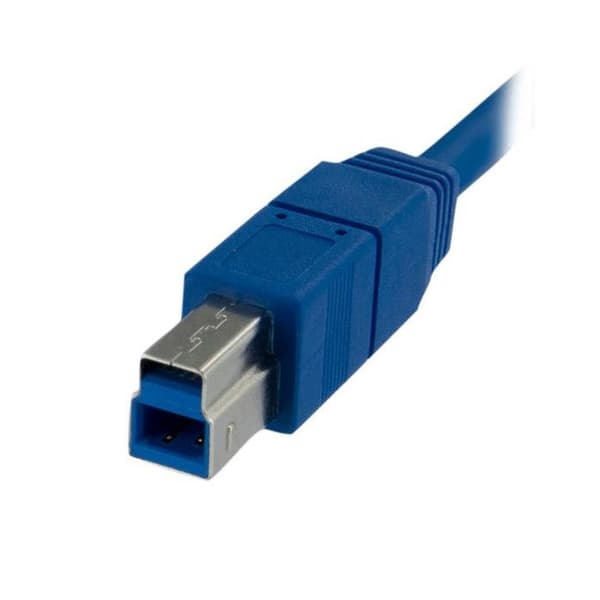 USB 3.0 A–B -kaapeli - STARTECH - 1 m - Sininen - Suojaus - Nikkelipinnoitetut liittimet