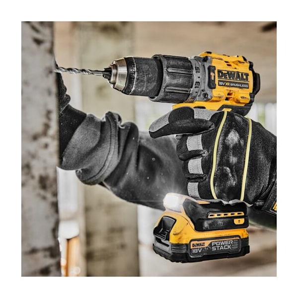Kompakt slagnøgle XR børsteløs - DEWALT - med 2 batterier 18V 1.7Ah - lader - TSTAK - DCD805E2T-QW
