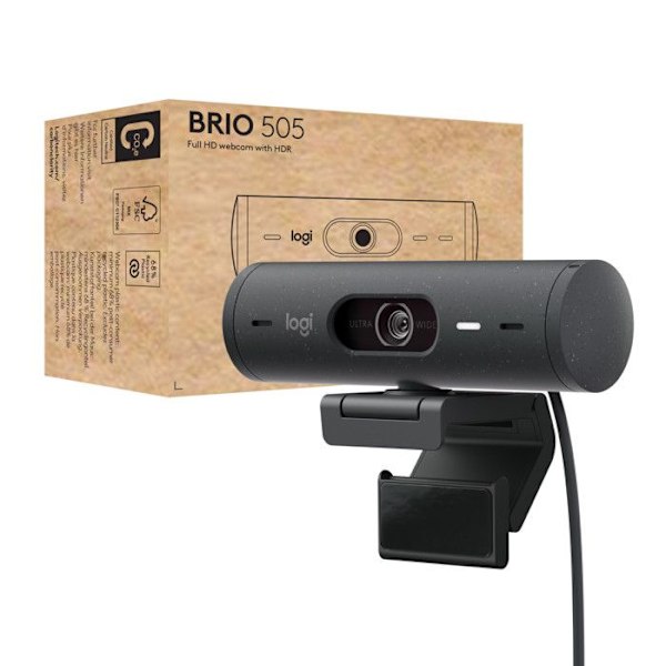 Logitech BRIO 505 -verkkokamera musta