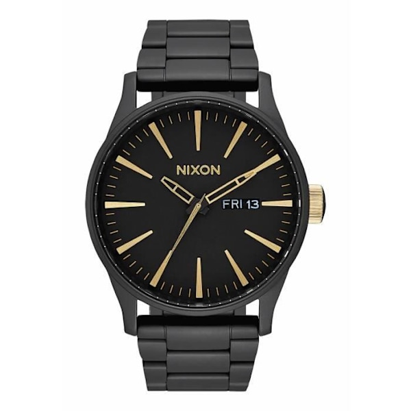 Nixon Sentry SS klocka - matt svart/guld - TU