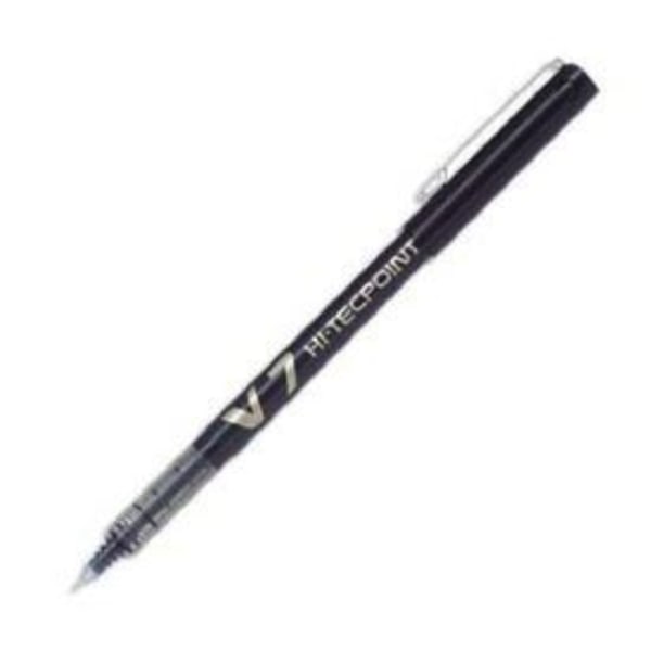 Stylo roller - PILOT - V7 Hi-Tecpoint - Fint spids - Sort flydende blæk Svart