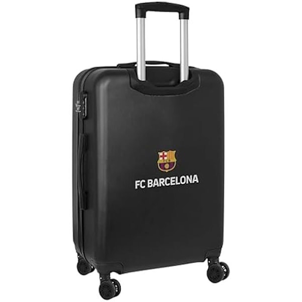 Safta F.C. Barcelona 3:e lags kabinvagn 24 tum, resväska på hjul, säkerhetshänglås, lätt resväska, 40 x 26 x 63