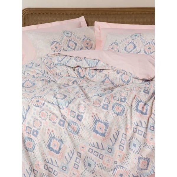 Vuodevaatteet - 1 peitteenpäällinen 220 x 240 cm + 2 tyynyliinaa 60 x 60 cm - 100% vahvistettua puuvillaa - Lohella Lax