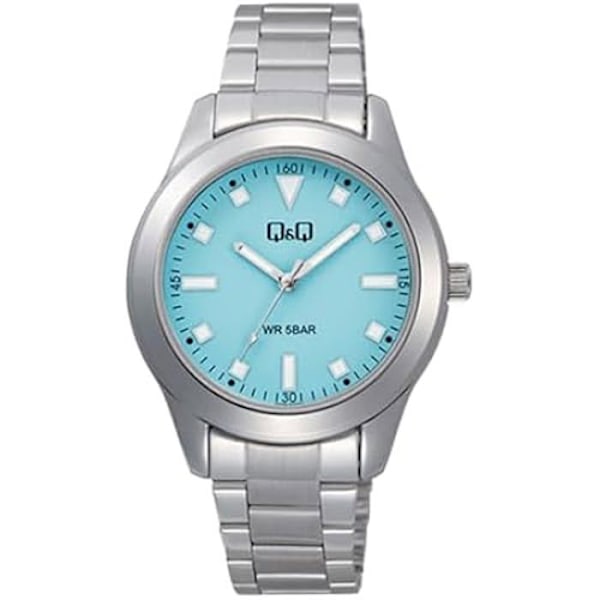 Ur - Q&Q - Q35B-008PY - Analog - Kvarts - Rustfrit Stål Silver