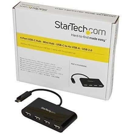 USB 2.0 Hub - STARTECH.COM - ST4200MINIC - 4 porte - USB-C til 4x USB-A - Kompakt og let