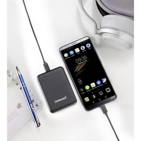 Ekstra batteri - INTENSO - XS5000 - LiPo 5000 mAh - Sort - USB og USB-C™ sort