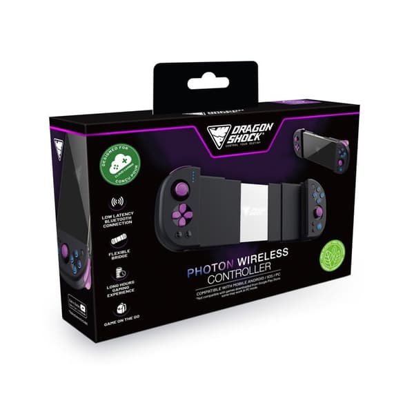 DragonShock - Langaton Bluetooth-ohjain PHOTON Musta mobiililaitteille farve