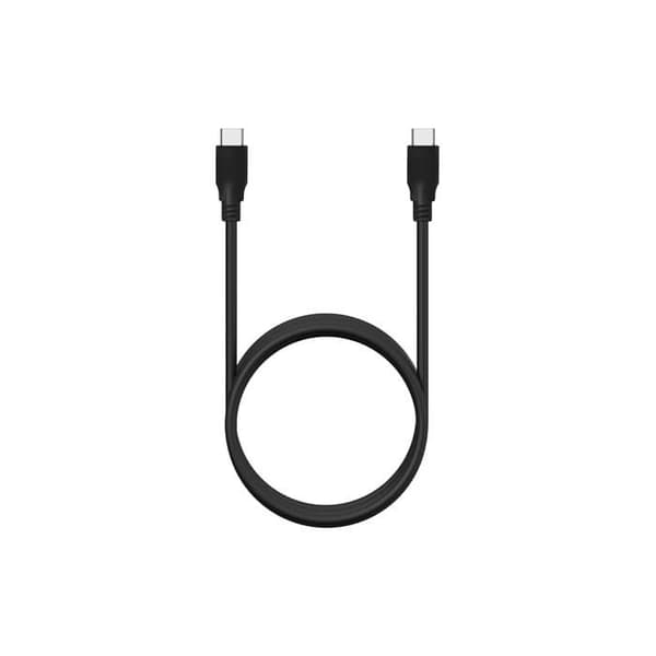 USB-C 3.2 Gen2x2-kabel - AISENS - 20 Gbps - 8K@30Hz - 5A 100W - E-Marker - 0,6 m - Sort - Han til han