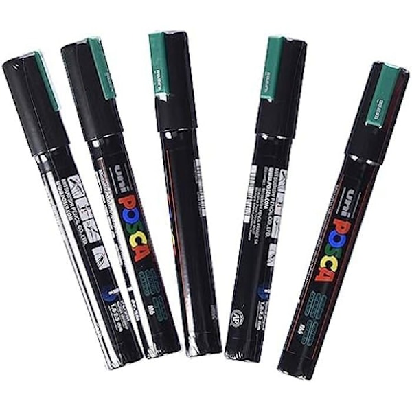 Posca Pc-5m Gröna Etiketter (6 Enheter) mörkgrön