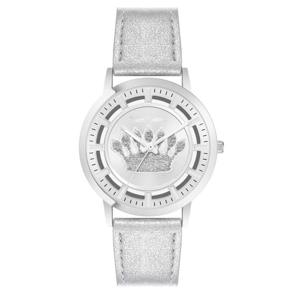 Naisten kello - Juicy Couture - JC1345SVSI - Nahka - Kvartsikello - Tyylikäs silver/silver