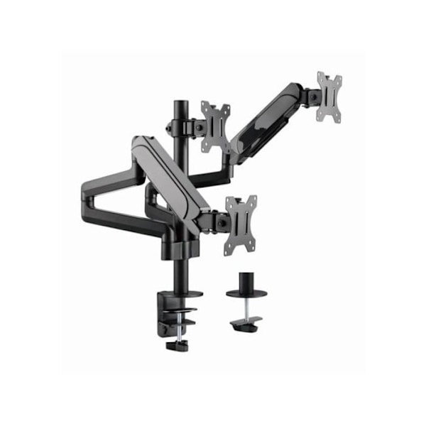 Gembird MA-DA3-01 Kolmoistuki 27" VESA 100 Max 21Kg Musta