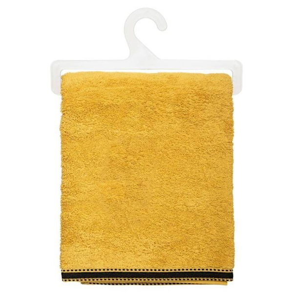 Badlakan "Joia" - bomull 550 gr/m² - senapsgul 100x150 cm - Okra - Atmosphera inredningsarkitekt Ockra