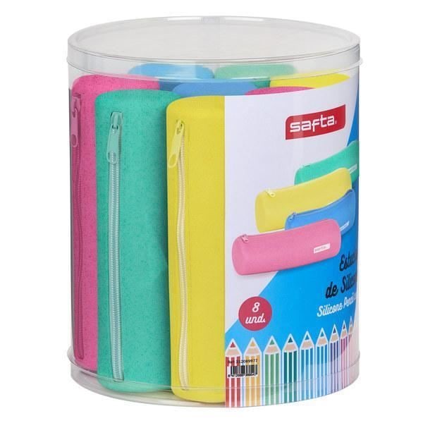 Fourre-tout - Safta - Silikone - 8 stk - Sort - Ungdomsdesign Svart