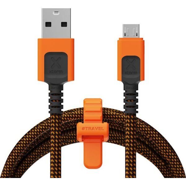 USB-kabel til Micro-USB - Xtorm - 1,5 meter - Orange - Holdbart design - Hurtig dataoverførsel