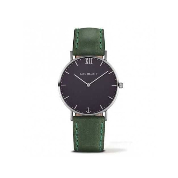 Dameur - Paul Hewitt - PH-SA-S-ST-B-12M - Sort læder - Ø 39 mm - Vandtæthed 5 Atm Svart