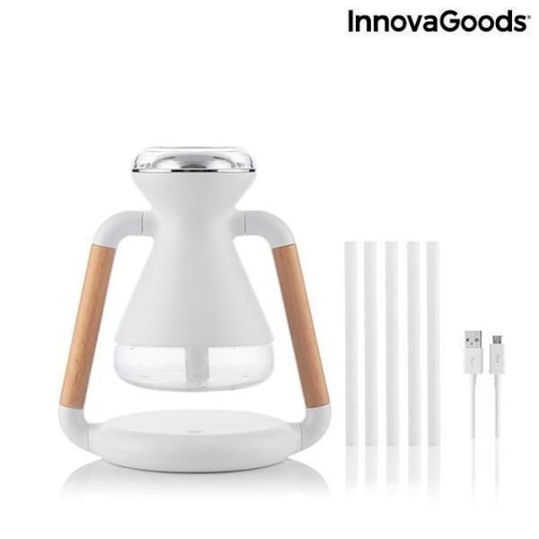 Misvolt InnovaGoods 3-i-1 Aroma Diffuser og trådløs oplader luftfugter - Sort Svart