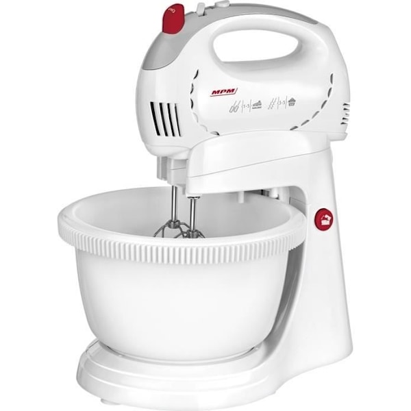 Batteuri - MPM - MMR-07Z - 500W - 5 Nopeutta - Ruostumattomasta Teräksestä Valmistettu Astia 3,4L