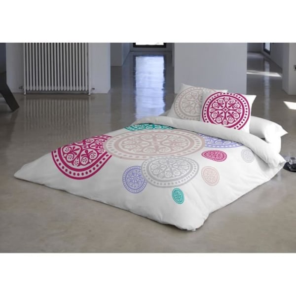 Dyneovertræk - Devota & Lomba - Medalloner - 100% Bomuld - 220x240 cm - Multifarvet Flerfärgad
