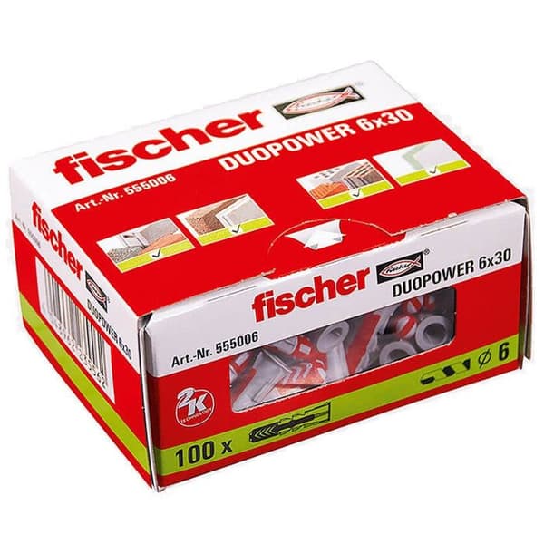 DUOPOWER 2 K Fischer anker 555010 Grå