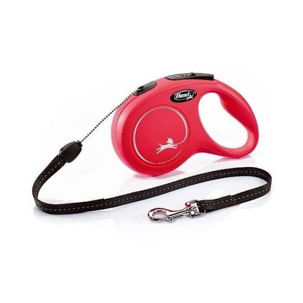 Talutin Uusi Classic S johto 8 m punainen Flexi CL10C8-251-R-20 röd och svart