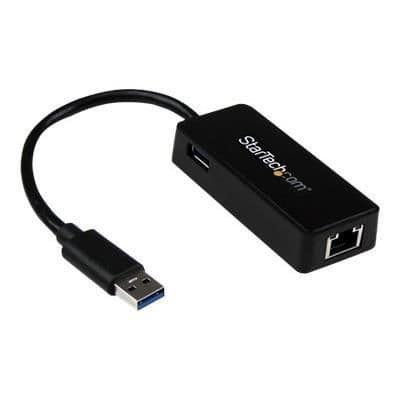 USB 3.0 - GbE - Liitäntäadapteri - Gigabit Ethernet USB RJ45 - Musta - USB31000SPTB