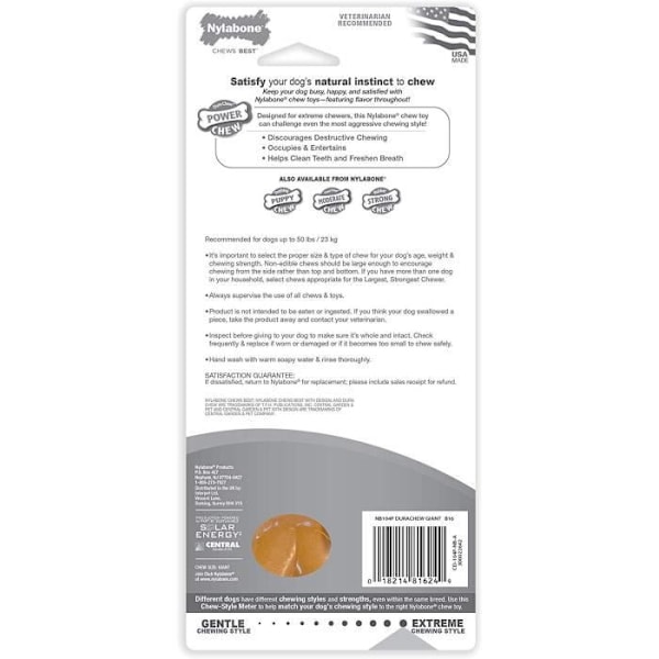 Pureskeltavat luut - Nylabone - Durabone - Pekoni - Jättiläinen - Kestävä nylon