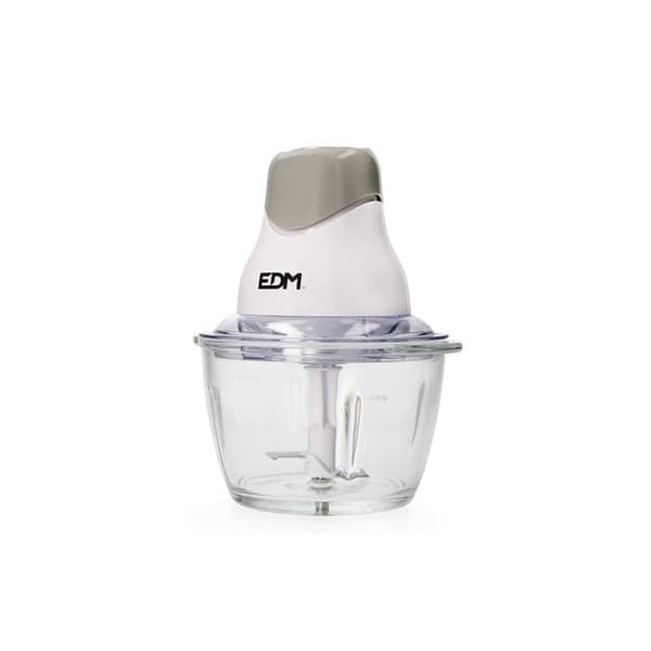 Hakkemølle - EDM - 1L - 320W - Rustfrit stål - Glas Vit