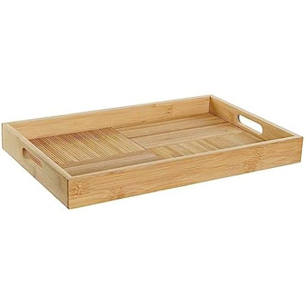 Bricka - DKD HEMDEKOR - Standard - Flerfärgad - Bambu - 27 x 43 x 4,5 cm Flerfärgad